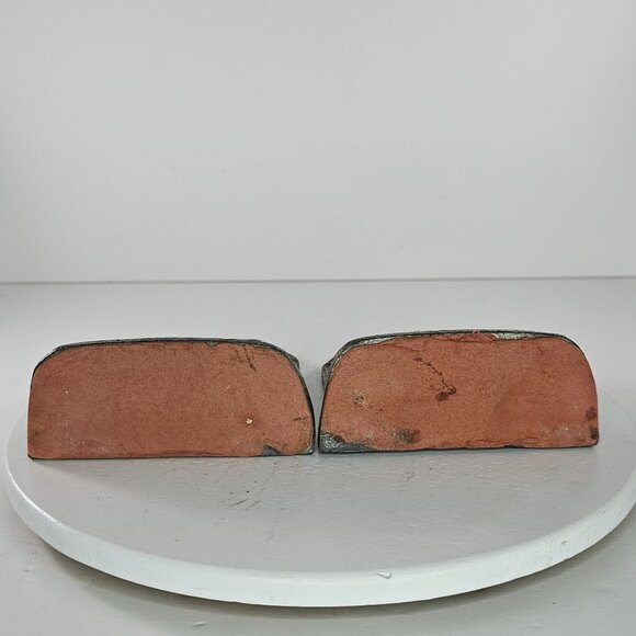 Vintage Native American Appeal To The Great Spirit Cast Iron Bookends Horse West - Picture 5 of 8